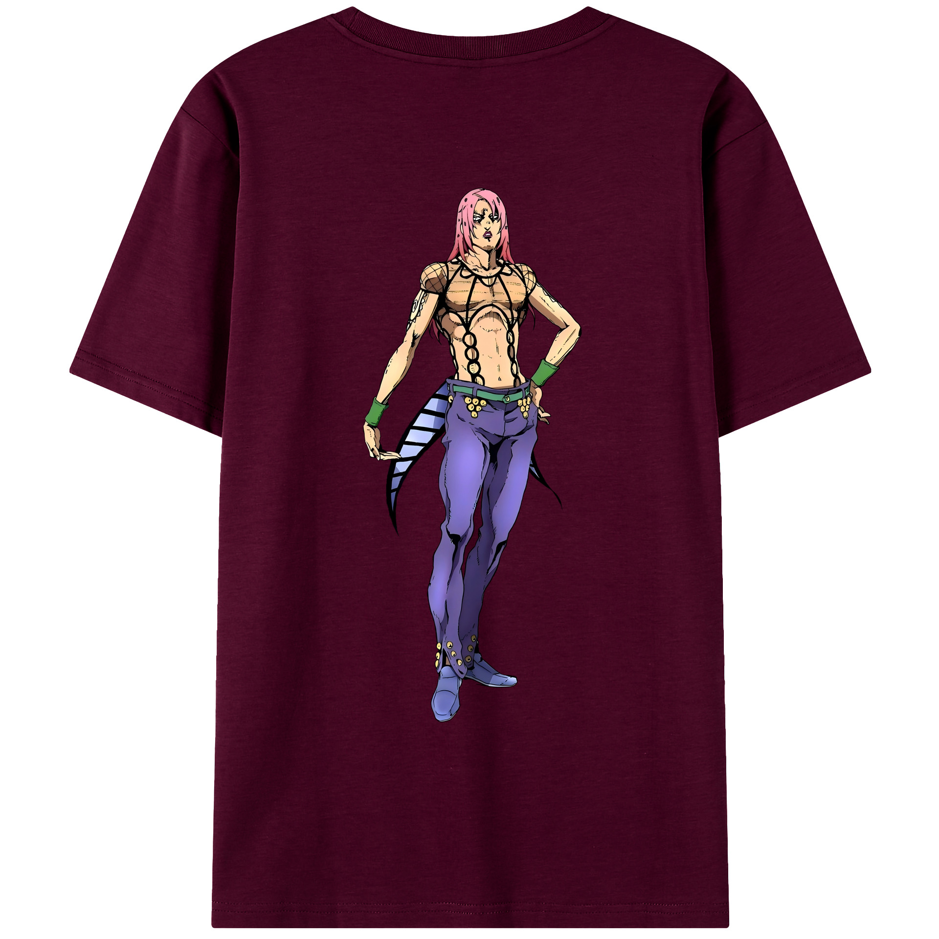 （画像用） ジョジョの奇妙な冒険 ビネガー?ドッピオ JoJo's Bizarre Adventure Vinegar Doppio レディース半袖Tシャツ(バックプリント)